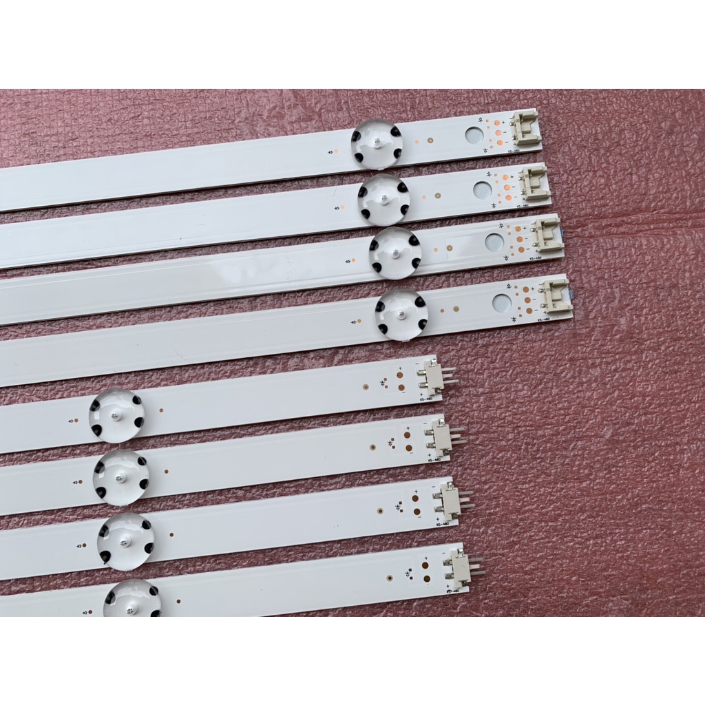 LED TIVI LG 49LH600T 49LH60_FHD_A 49LH60_FHD_B MỚI 100% BỘ 4 THANH DÀI A+B MỖI THANH 7 BÓNG 3V DÀI 99,3cm