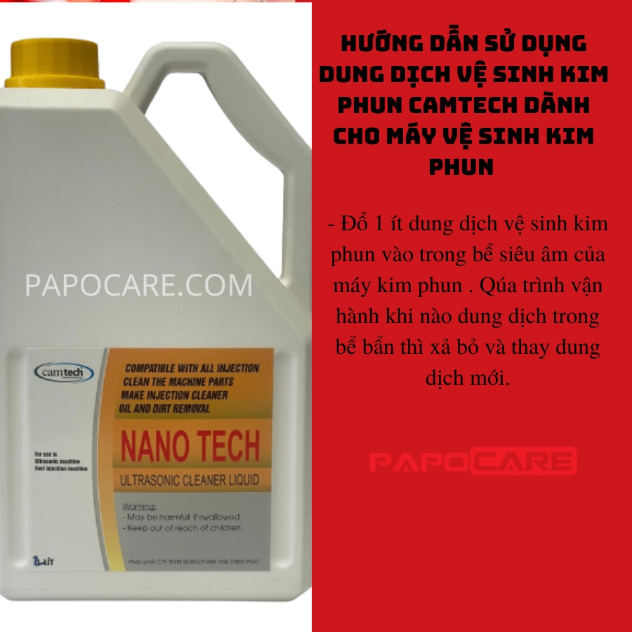 Dung Dịch Vệ Sinh Kim Phun Camtech Dành Cho Máy Vệ Sinh Kim Phun – PAPOCARE