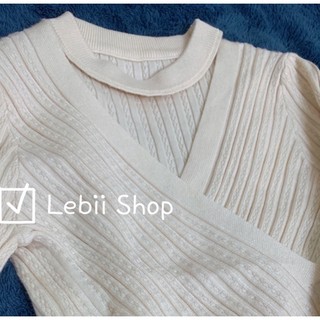 Áo Len nữ cổ Chocker