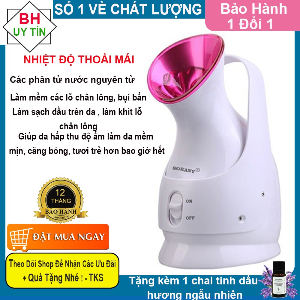 Máy xông hơi mặt Sokany, Máy xông hơi mặt nóng lạnh, se khít lỗ chân lông -Bảo hành 12 Tháng , Lỗi 1 đỏi 1 !