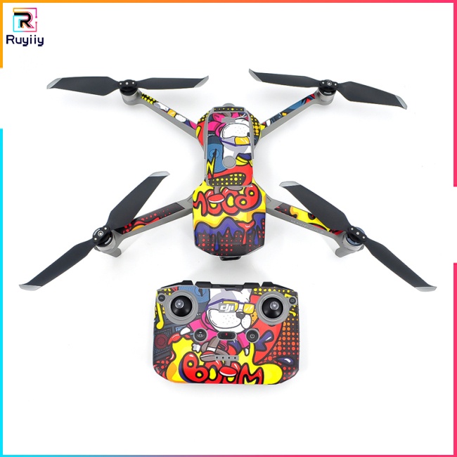 Miếng Dán Nhiều Màu Sắc RU3 Bảo Vệ Pin Cho Drone DJI Mavic Air 2 Decal 3
