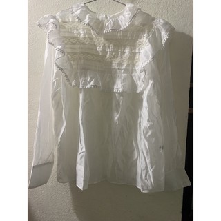 Thanh lý áo sơ mi tiểu thư Miu Miu auth size M