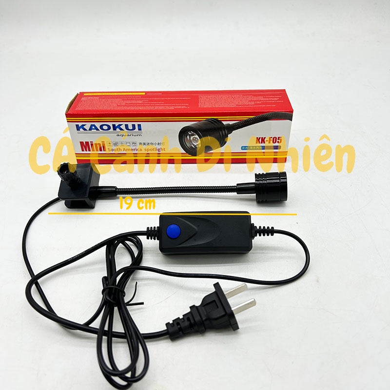 Đèn led rọi Mini 1W kẹp thành hồ cá thủy sinh BIOTOP KK-F05 cho bể 20-30 cm