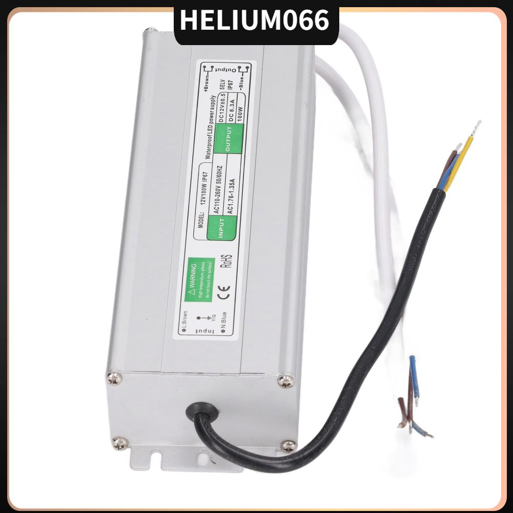 Helium066 Bộ nguồn LED AC 110V‑260V Đầu vào 100W 12V DC ra Trình điều khiển chuyển đổi điện áp dải đèn