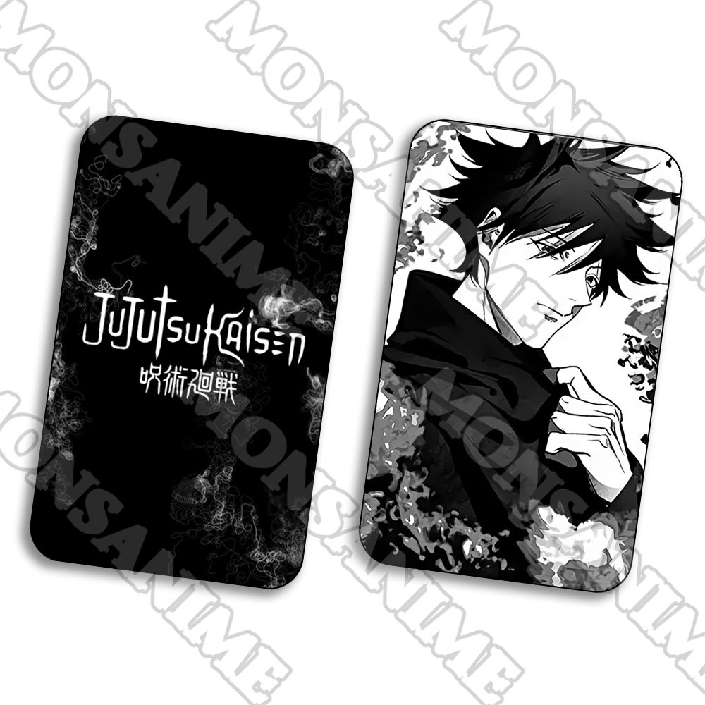 Ảnh card bo góc in hình JUJUTSU KAISEN Chú Thuật Hồi Chiến ver ĐEN TRẮNG 5*8cm anime chibi sưu tầm 1 tấm