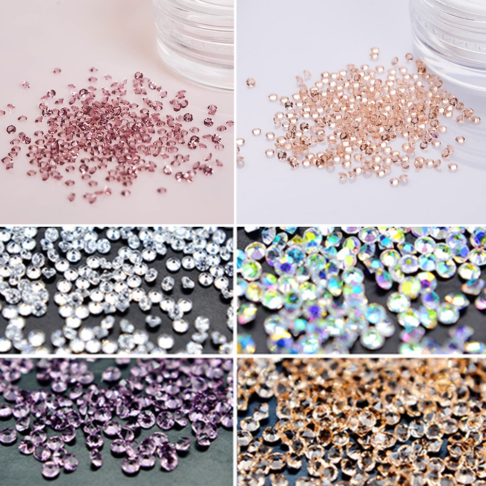 Hộp 300 Hạt Đá Trang Trí Móng Nghệ Thuật 1.2mm