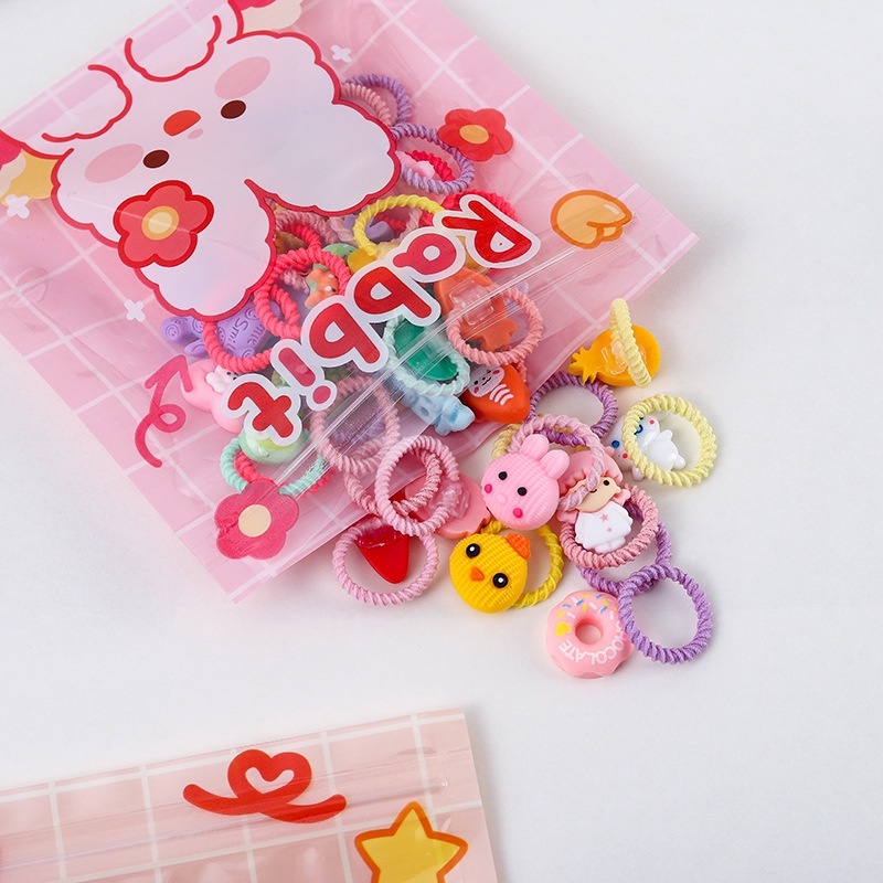 Túi Đựng Trang Sức / Bánh Quy / Kẹo / Thức Ăn Vặt Có Khóa Kéo Chống Rò Rỉ Hình Thỏ / Gấu Hoạt Hình Dễ Thương Dành Cho Trường Học