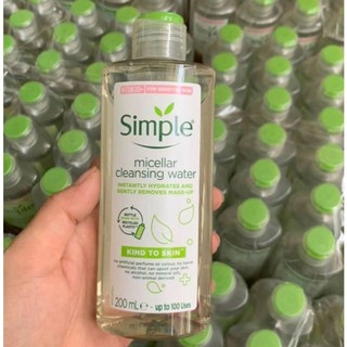 Nước Tẩy Trang Simple Kind To Skin Micellar Cleansing Water 200ml UK