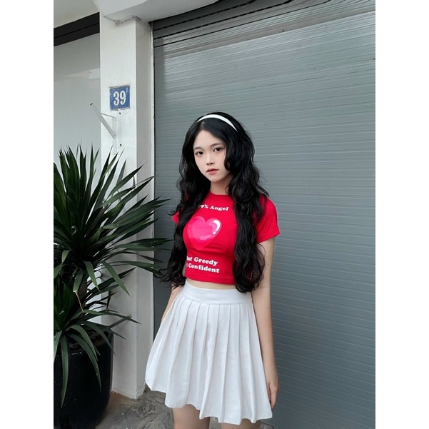 Usthebasic - 99% Angel Heart Croptop