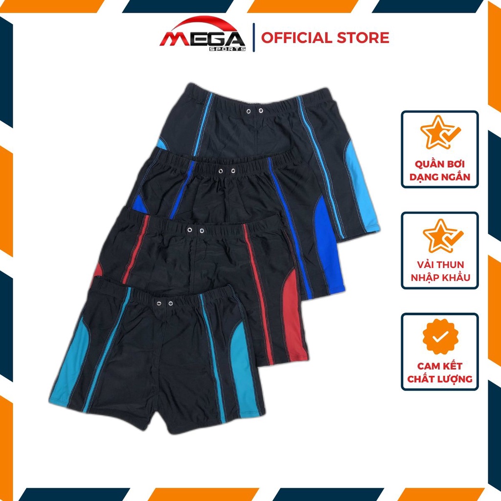 Quần bơi nam MS 056 Megasports với chất liêu thun co dãn 4 chiều thoải mái vận động