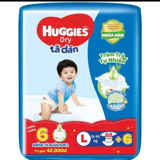 Tã dán huggies m76, l68, xl62, xxl56 mới