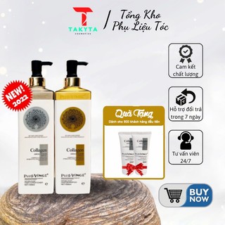 Dầu Gội Xả Collagen Vinge 1000MLTrị Rụng Tóc, Ngăn Rụng Tóc,Phục Hồi Tóc Hư Tổn[Hàng Chính hãng]