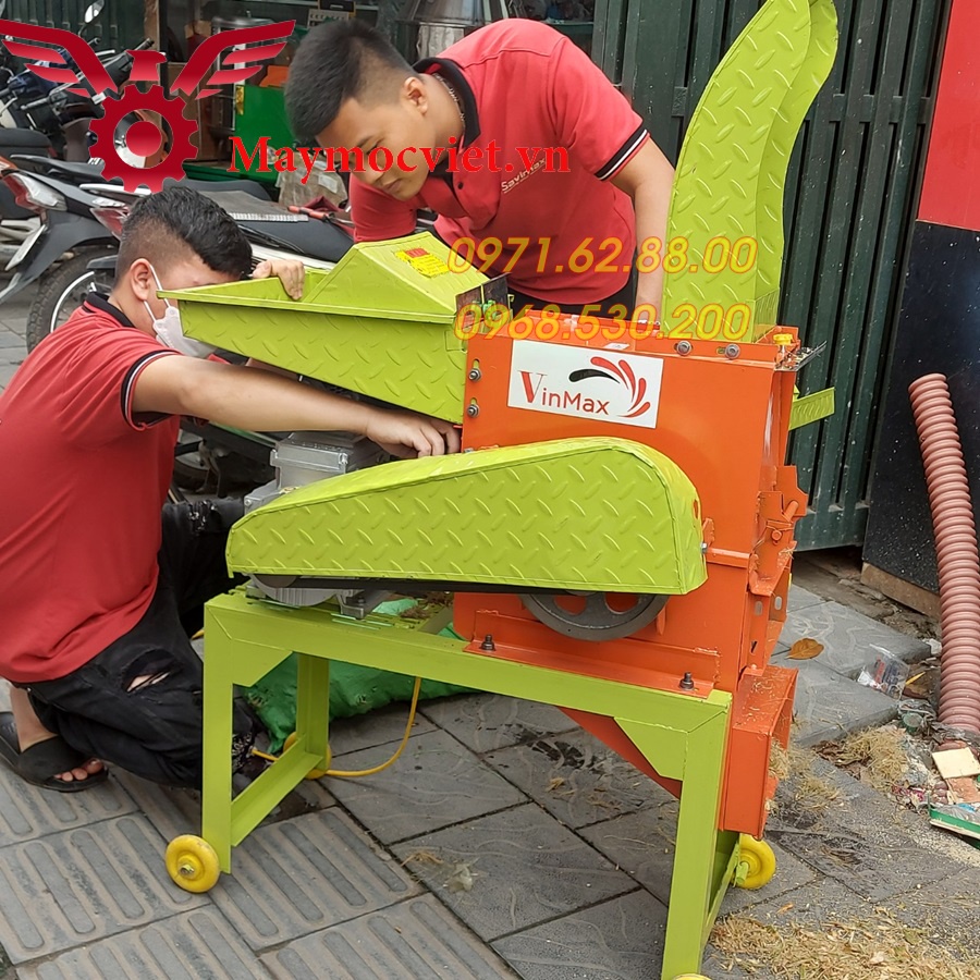 Máy băm cành cây nhỏ, máy băm nghiền xơ dừa VINMAX 4HP