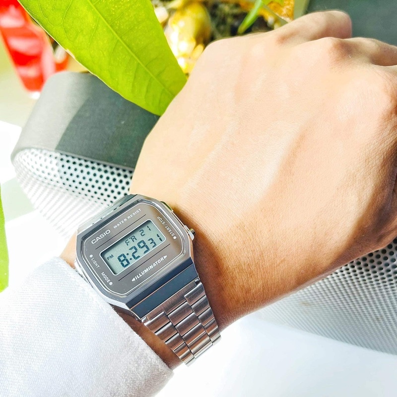 Đồng hồ casio unisex nam nữ A168WEM limited chính hãng
