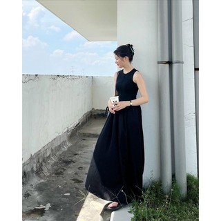 Maxi đen sát nách - Chitchitstore