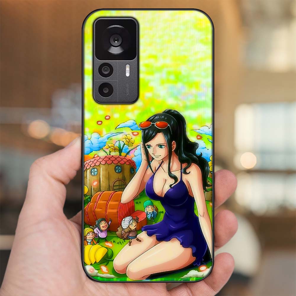 Ốp lưng Xiaomi 12T Pro viền đen in hình Nico Robin One Piece Đảo Hải Tặc