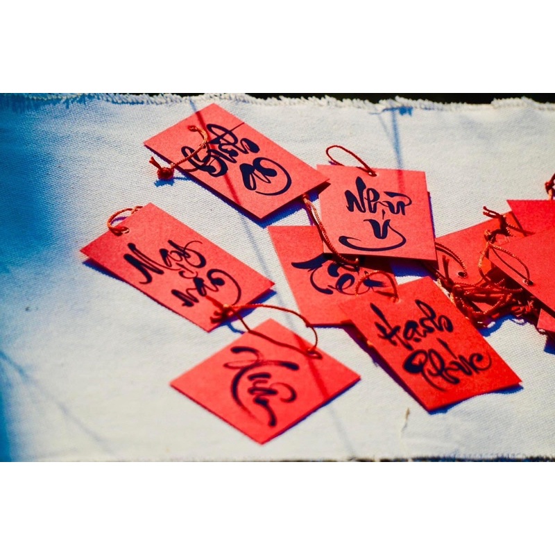 Thẻ treo,dây treo tết trang trí cây đào cây mai hàng loại 1 thẻ thơm và tặng kèm dây treo