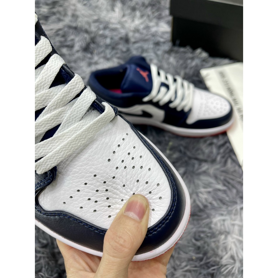 Giày sneaker nam nữ JD1 Low top Navy siêu đẹp, giày JD1 Jordan Xanh Đen