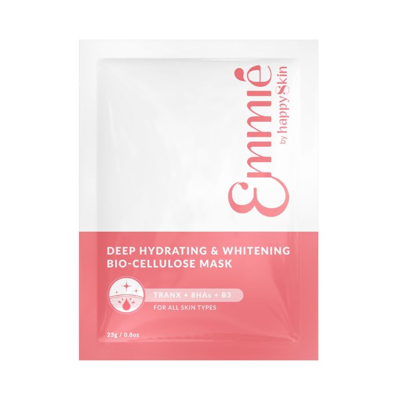[MUA 10 TẶNG 4] Mặt nạ trắng da Emmie by Happy Skin sinh học cấp dưỡng ẩm sâu Tranexamic Acid Emmié whitening