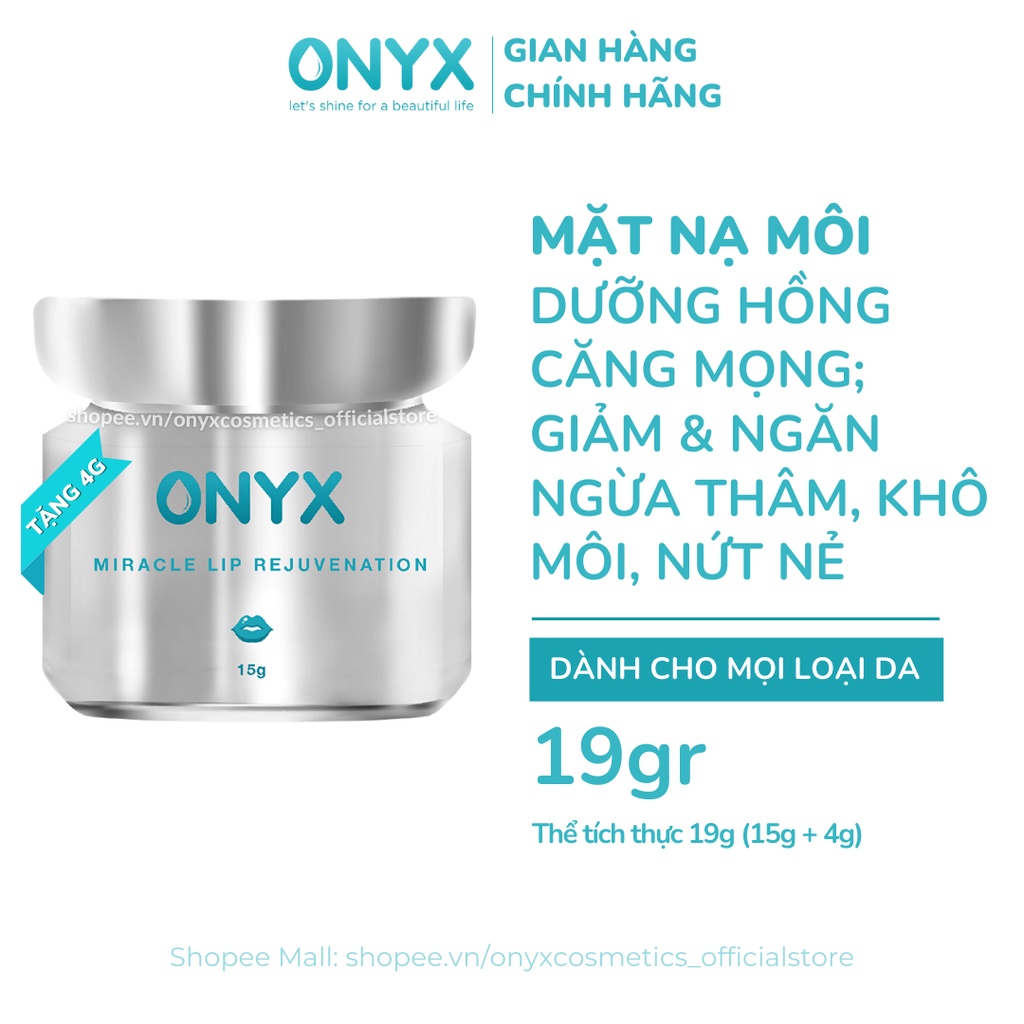 Tinh Chất Dưỡng Hồng & Làm Đầy Rãnh Môi ONYX Miracle Lip Rejuvenation 19g ONYX Cosmetics Bảo Thy