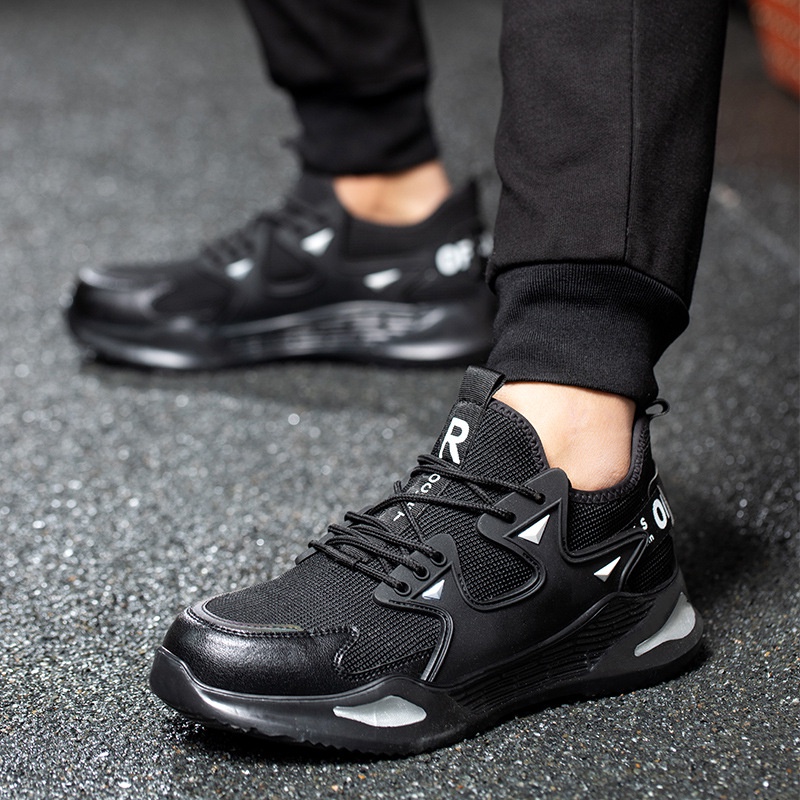 Giày Bảo Hộ Lao Động Mũi Thép Siêu Nhẹ Chống Va Chạm Size 36-48 Bảo Vệ An Toàn Cho Nam Nữ Giày Thể Thao Thiết Kế Năng Động Hợp Thời Trang