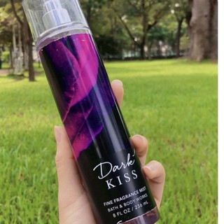 Hàng auth chuẩn mỹ - xịt thơm toàn thân bath & body work - dark kiss 236ml