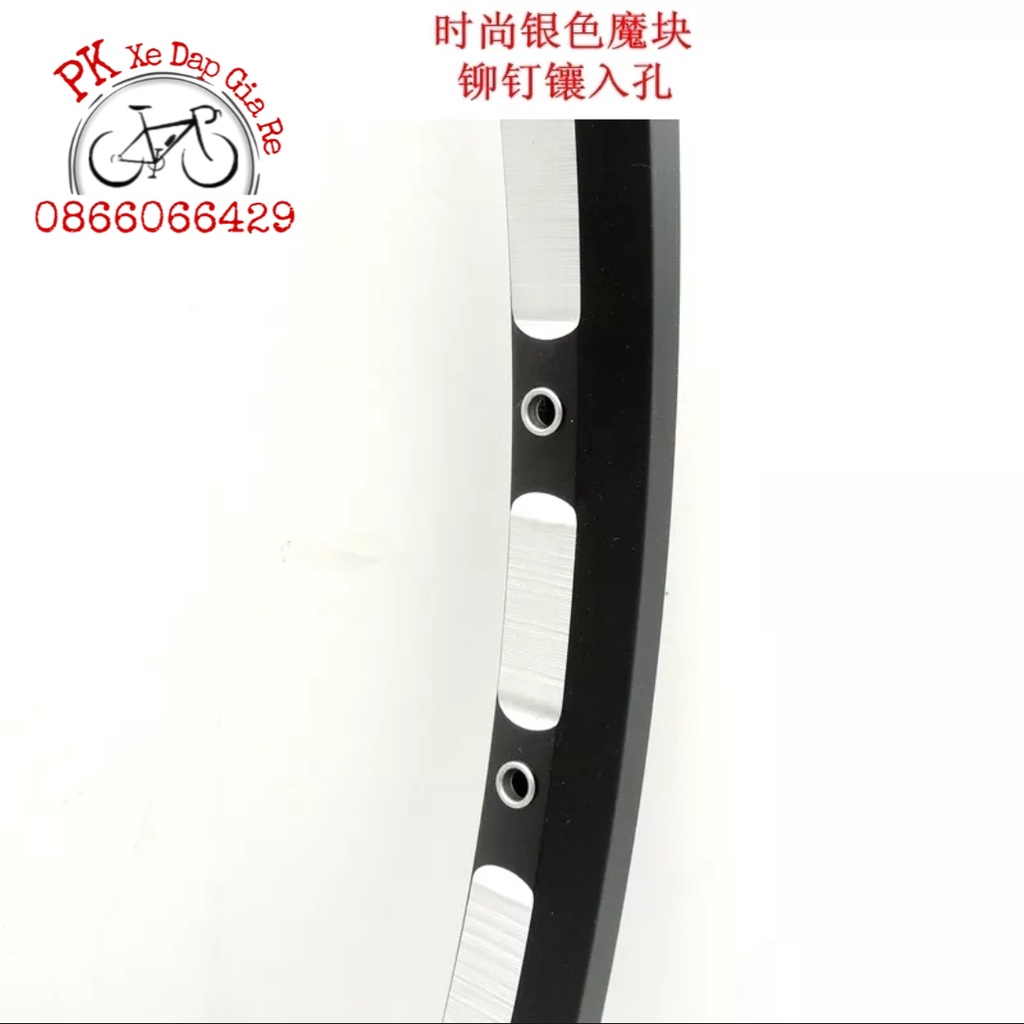Vành nhôm xe đạp MTB 27.5 inch 28 lỗ cao cấp, Vành nhôm 2 lớp Alexrims lỗ căm có khuyên đồng, Vành xe đạp 27.5inch 28 lỗ