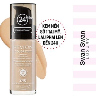 Kem nền dưỡng da revlon normal to dry skin che phủ cao 24h usa 30ml