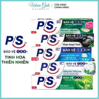 Kem Đánh Răng P/S Bảo Vệ 123 Than Hoạt Tính/ Ngừa Sâu Răng Vượt Trội 180g |KĐR PS Trà Xanh/ Chăm Sóc Toàn Diện 190g-BCĐR