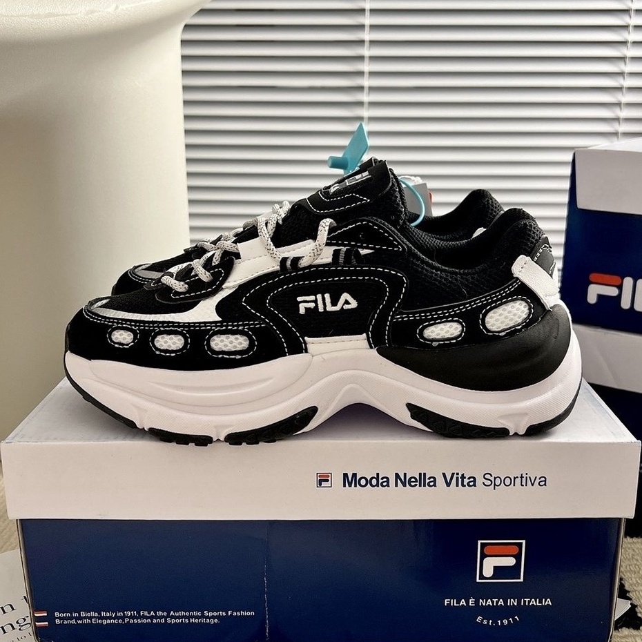 Giày Thể Thao Nữ Hack Dáng 8cm, FI.LA Arch Demo 2023 Siêu Cá Tính, Siêu Đẹp, Siêu Êm, Hàng SC, Bản Trung Quốc