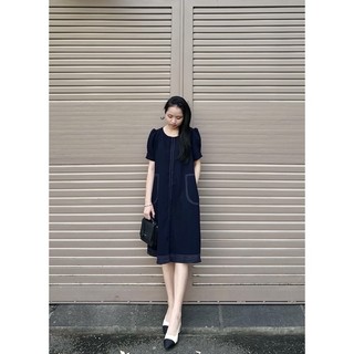 Đầm Hemia viền chỉ