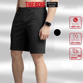 Quần đùi nam chất thun lạnh co giãn, quần thể thao nam tập gym, chạy bộ, TA033