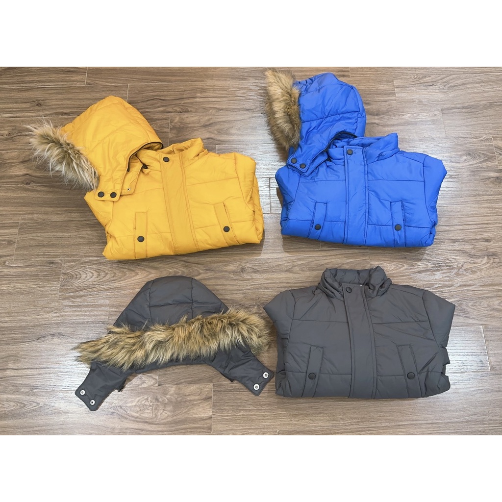 Áo khoác trẻ em, áo khoác phao dáng dài bé trai bé gái hàng xuất khẩu