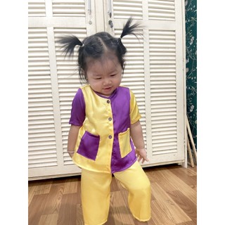 BỘ BÀ BA LỤA GHÉP CHO BÉ