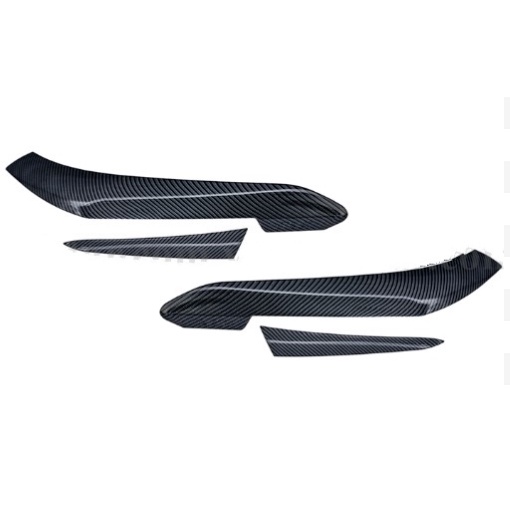 Mí đèn hậu sau Vios 2018-2022 chất liệu cacbon -  mạ crom sáng bóng