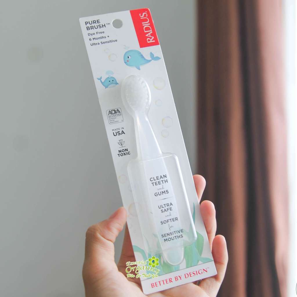 Bàn Chải Đánh Răng Siêu Mềm Radius Cho Bé (Trẻ Em) Từ 6 Tháng Tuổi Kids Brush Hàng Mỹ
