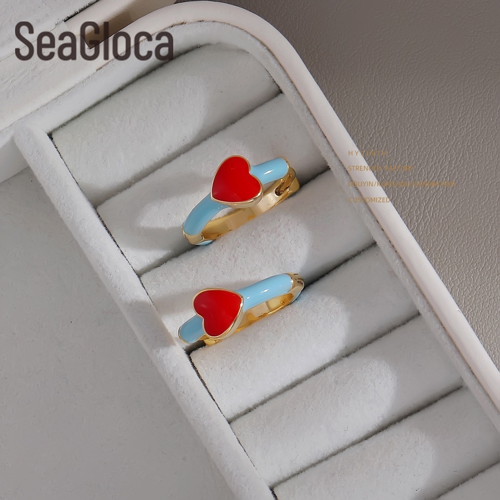 Bông Tai Thiết Kế Hình Trái Tim Phong Cách Mới Thanh Lịch Dành Cho Nữ