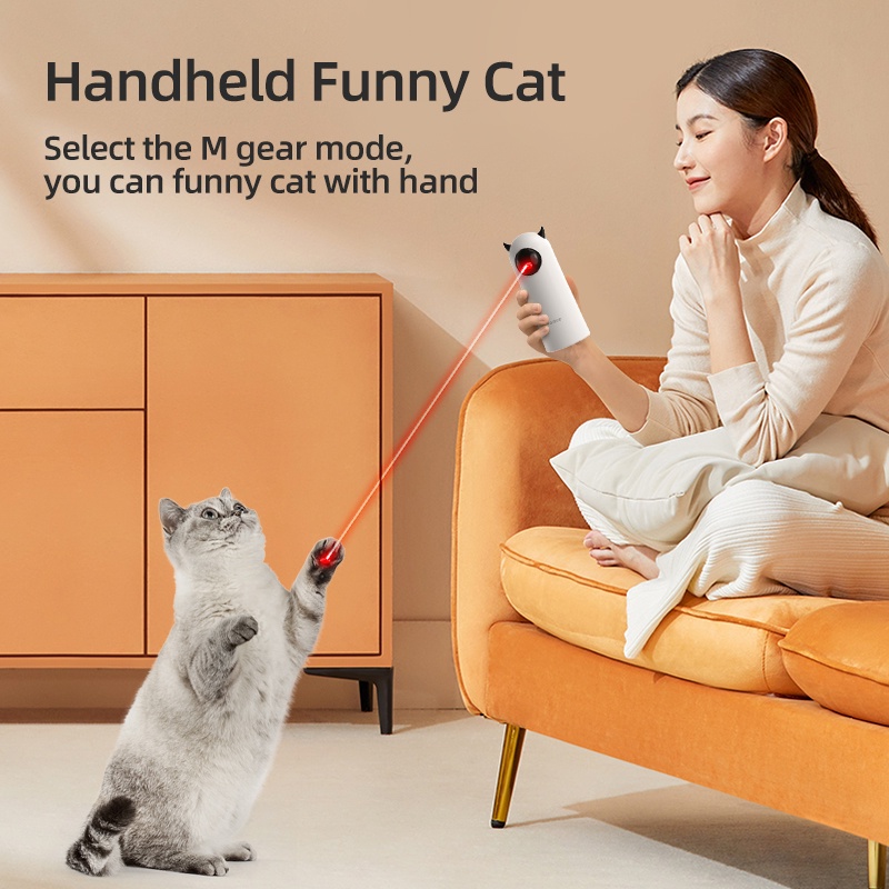 Đồ chơi ngộ nghĩnh bằng đèn LED tự động ROJECO dành cho mèo