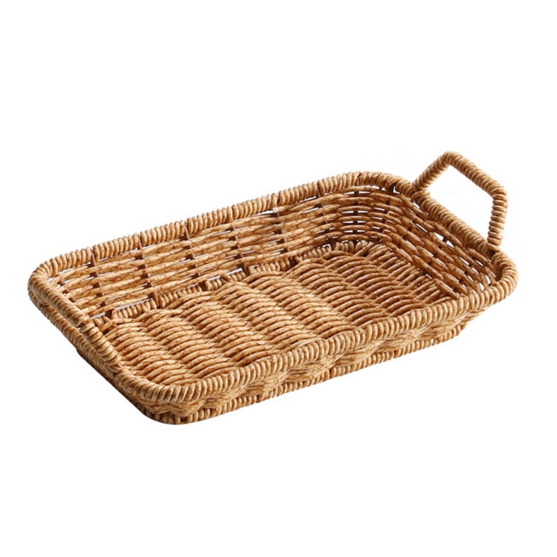 Giỏ Đan Mây Bằng Nhựa Đựng Đồ Ăn Vặt Cho Hoạt Động Ngoài Trời