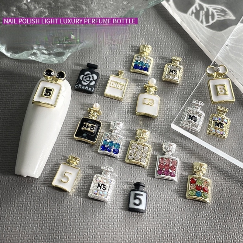 Charm bình nước hoa trang trí móng bán lẻ 1 cái