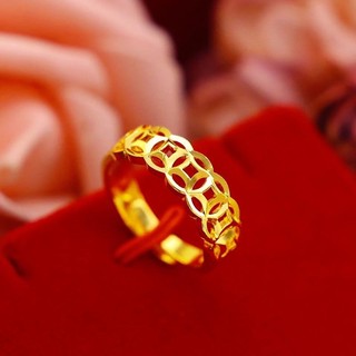 “sỉ” 50 chiếc nhẫn kim tiền mạ vàn.g