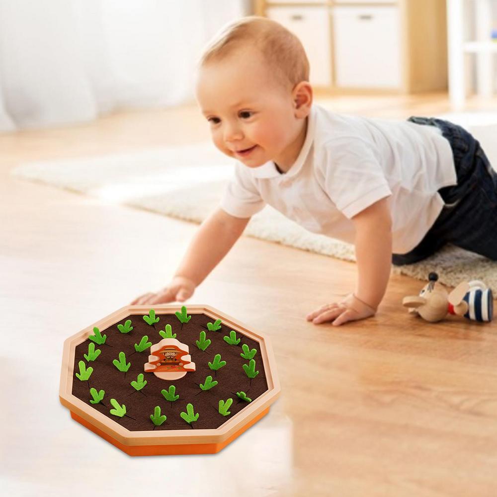 Bộ Trò Chơi Rút Rau Củ Quả Bằng Bộ Nhớ Giáo Dục Sớm Cho Bé Montessori