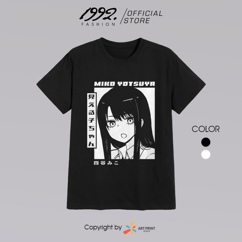 Áo thun Mieruko-chan Miko Yotsuya  ngắn tay