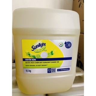 Nước rửa chén sunlight 9.5kg can nhựa lớn siêu tiết kiệm