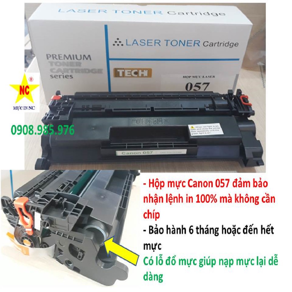 Hộp mực 057, hộp mực máy in Cano-n 226dw, 223dw, 233dw, 227dw, 228x, 443dw, 445dw, 448dw, 449x