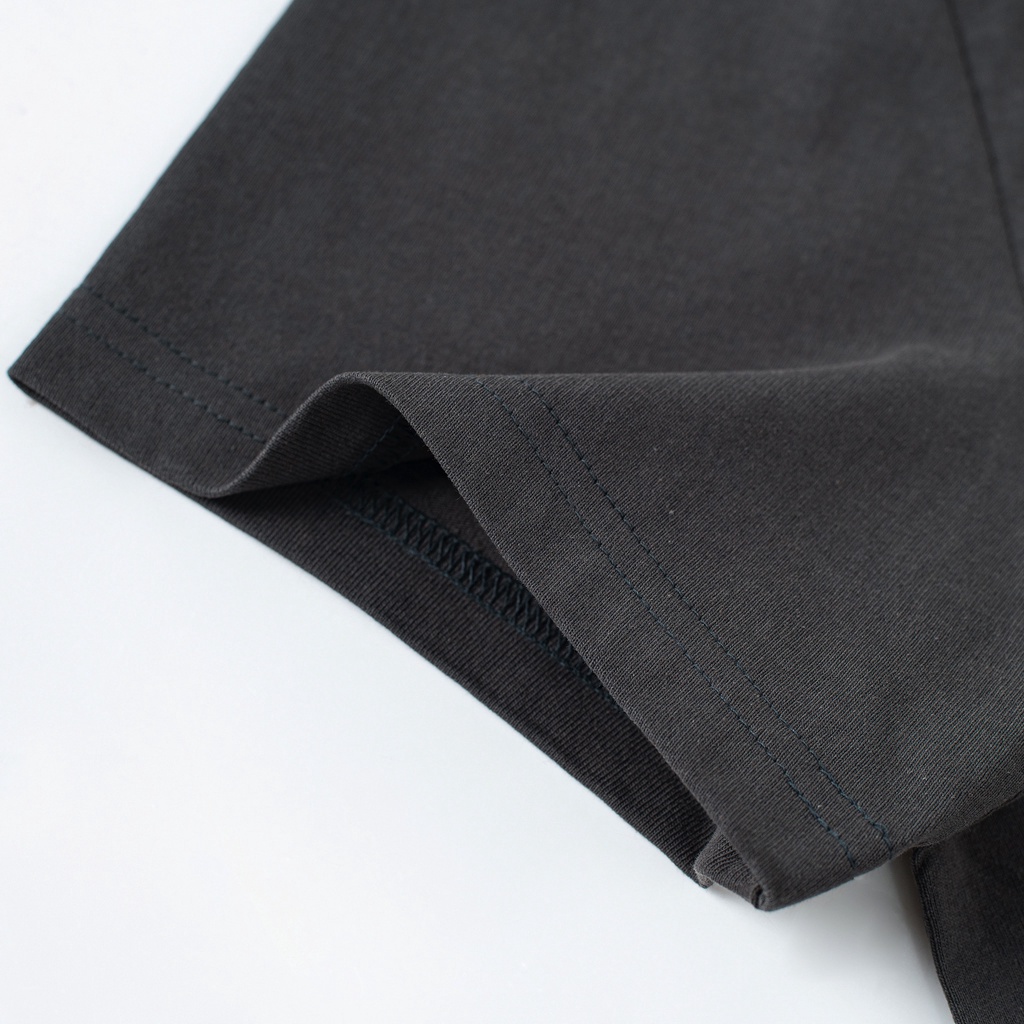 Áo Thun Local Brand Blue Blooded Unisex, Cổ Cao, Phông Cộc Tay Form Rộng, Cotton 240gsm thoáng mát