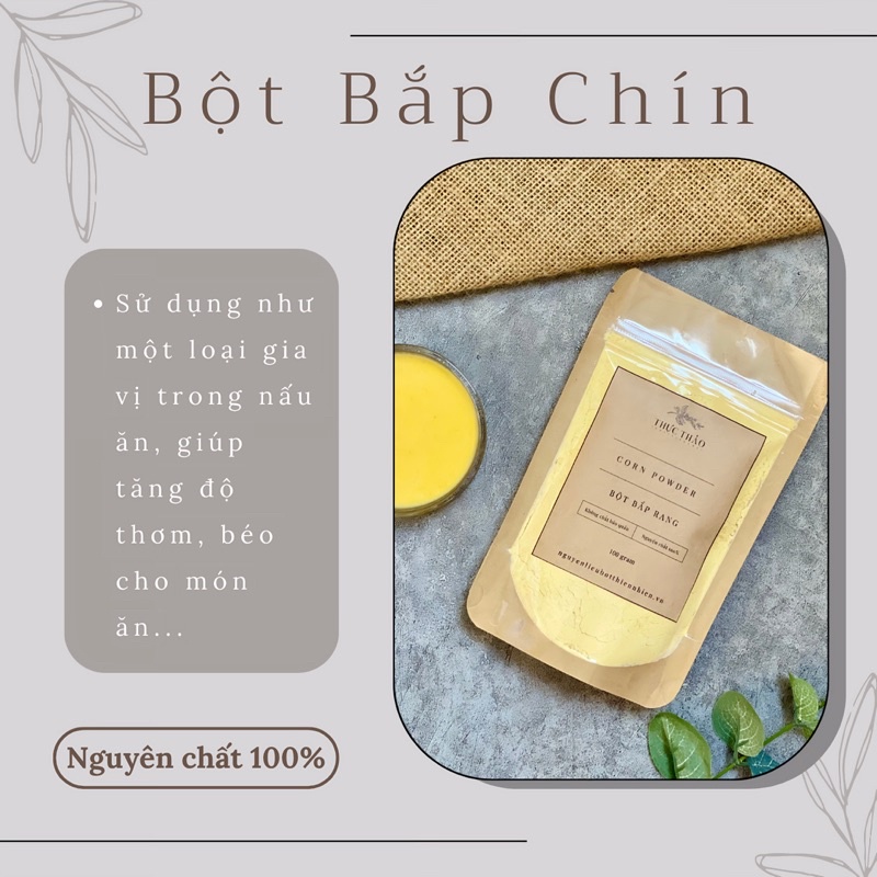 Bột Bắp Nguyên Chất Dùng Để Ăn Uống