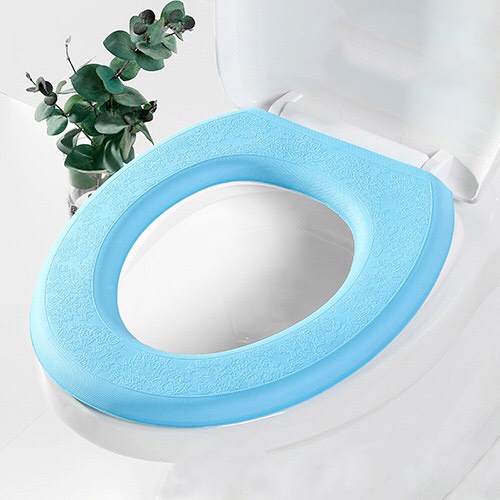 Miếng lót bồn cầu SILICON êm, mềm  không thấm nước dễ vệ sinh tiện dụng