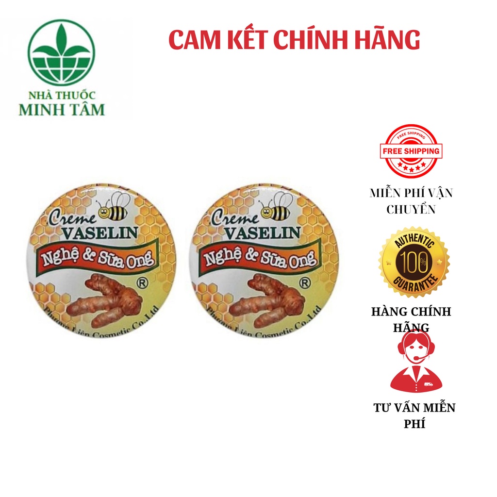Sáp Dưỡng Môi Vaselin Nghệ, Triết Xuất Từ Nghệ Và Mật Ong