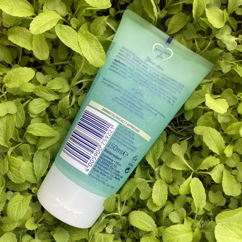 🌹  Sữa rửa mặt Nivea Wash Scrub Purifying 150ml dành cho da dầu và da hỗn hợp